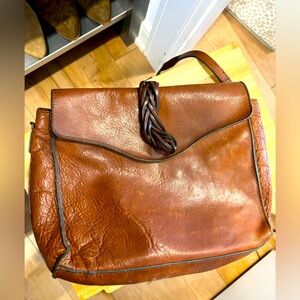 Tan leather crossbody bag!